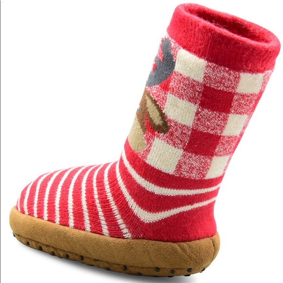 Baby/toddler jumping beans deer moose slipper socks - Picture 5 of 5